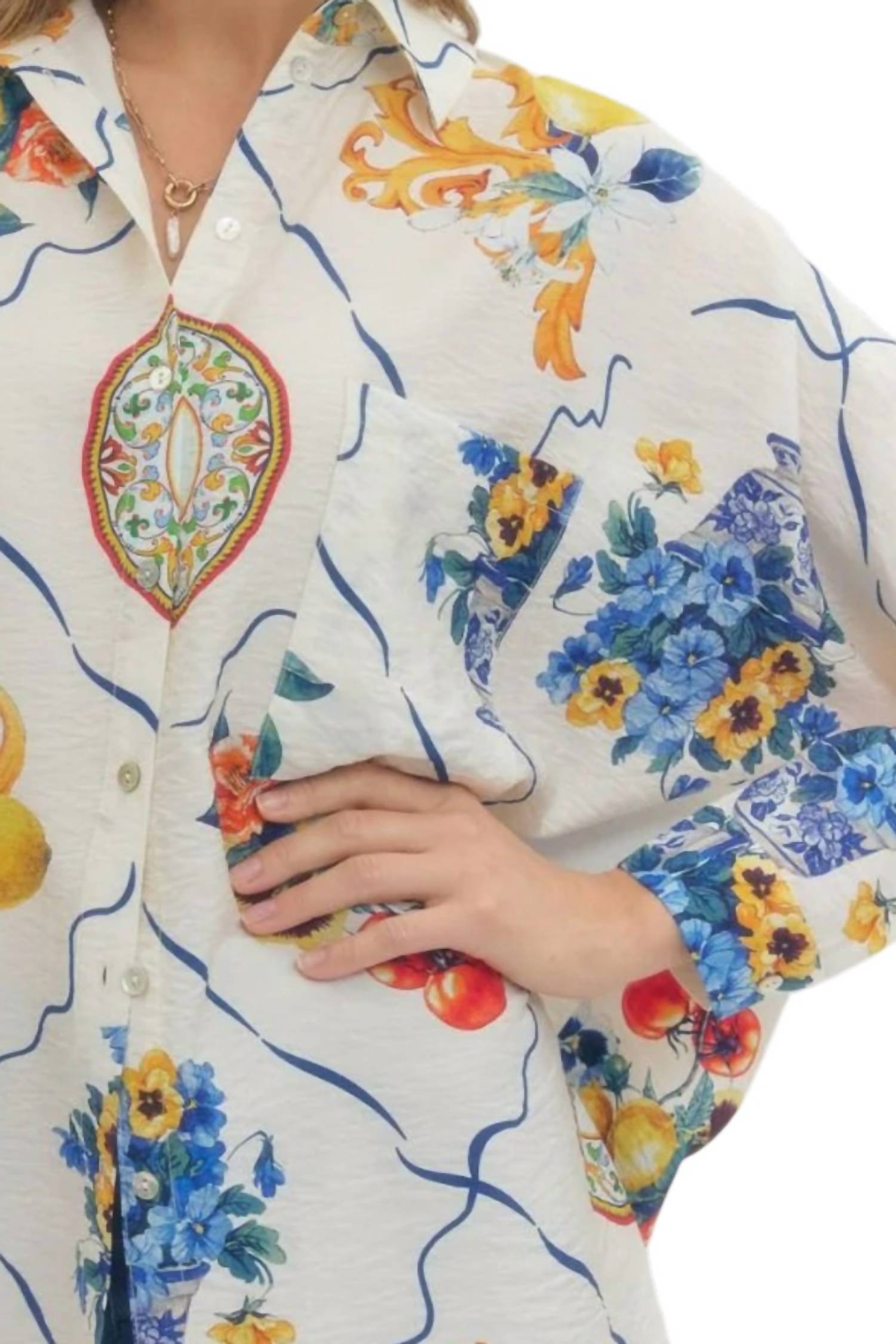 Entro - Long Sleeve Button Down Haruki Top