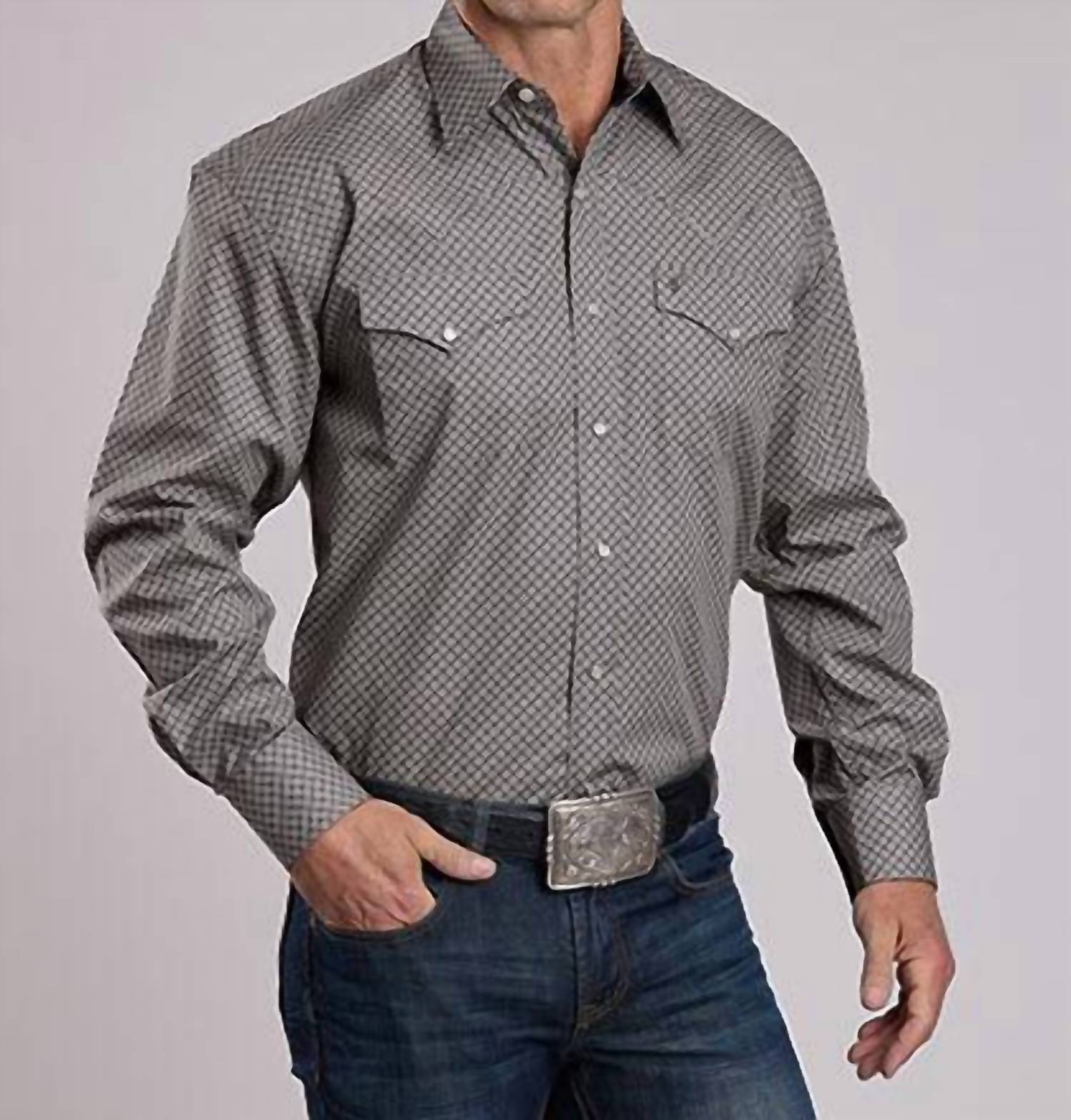 Stetson - Men's Snap Two Pocket Print Shirt