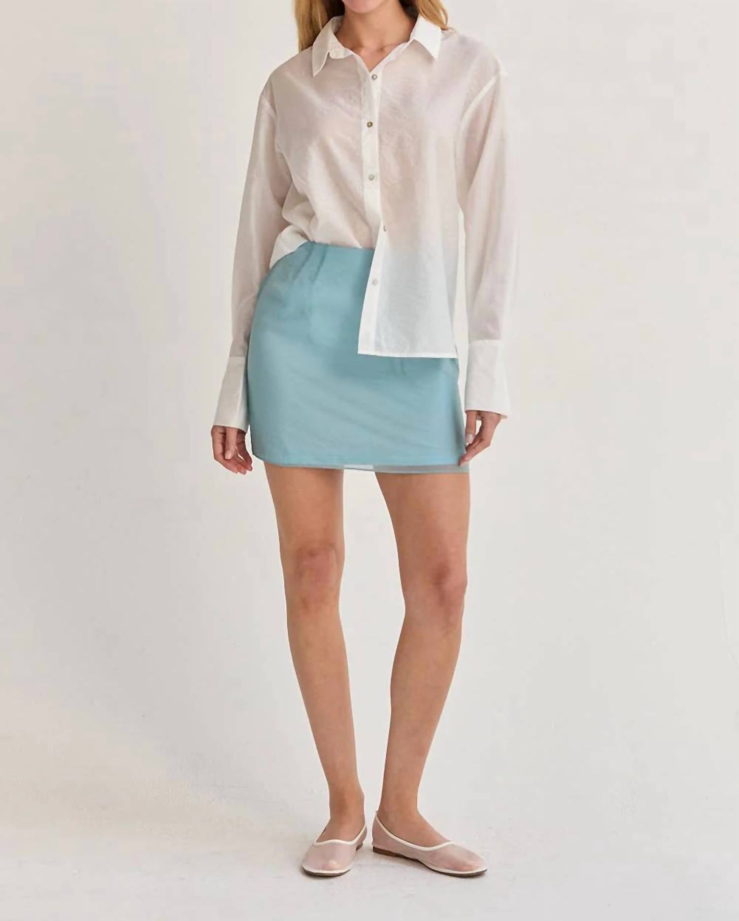 Crescent - Nadia Sheer Button Up Shirt