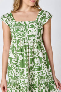 Crosby by Mollie Burch Amara Midi Dress in green - women's dress - view 5