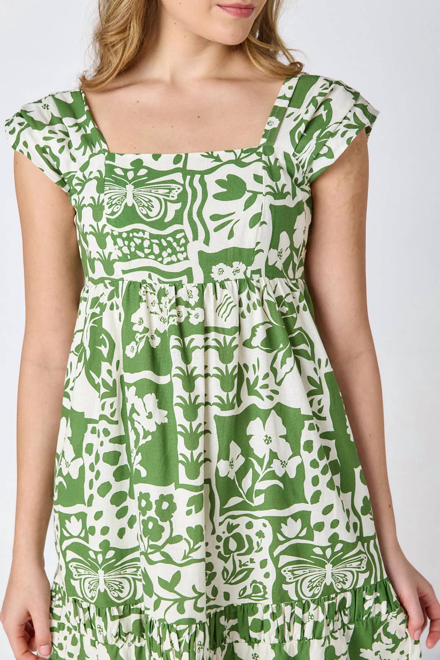 Crosby by Mollie Burch Amara Midi Dress in green - women's dress - view 5