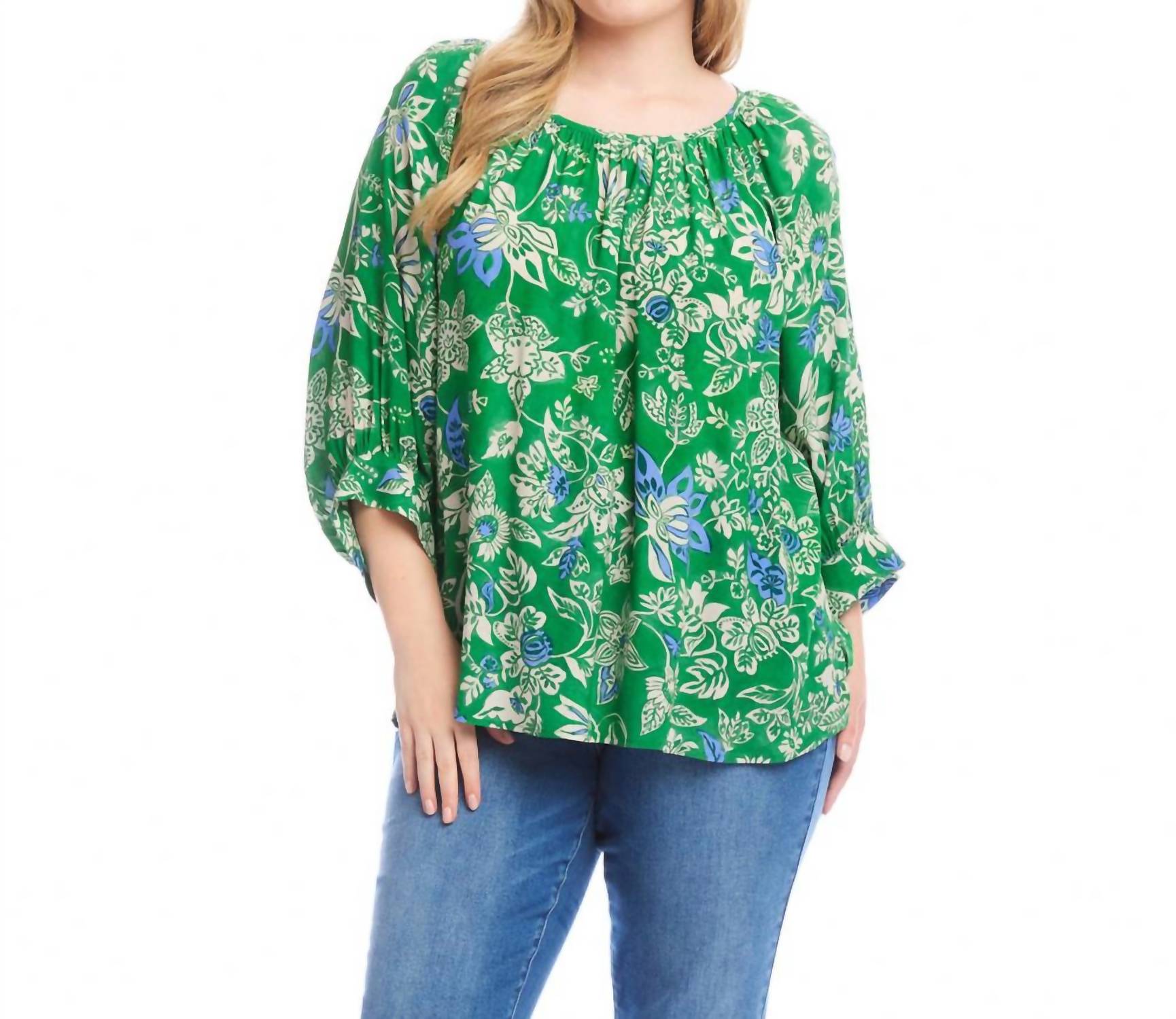 Karen Kane - Blouson Sleeve Top - Plus