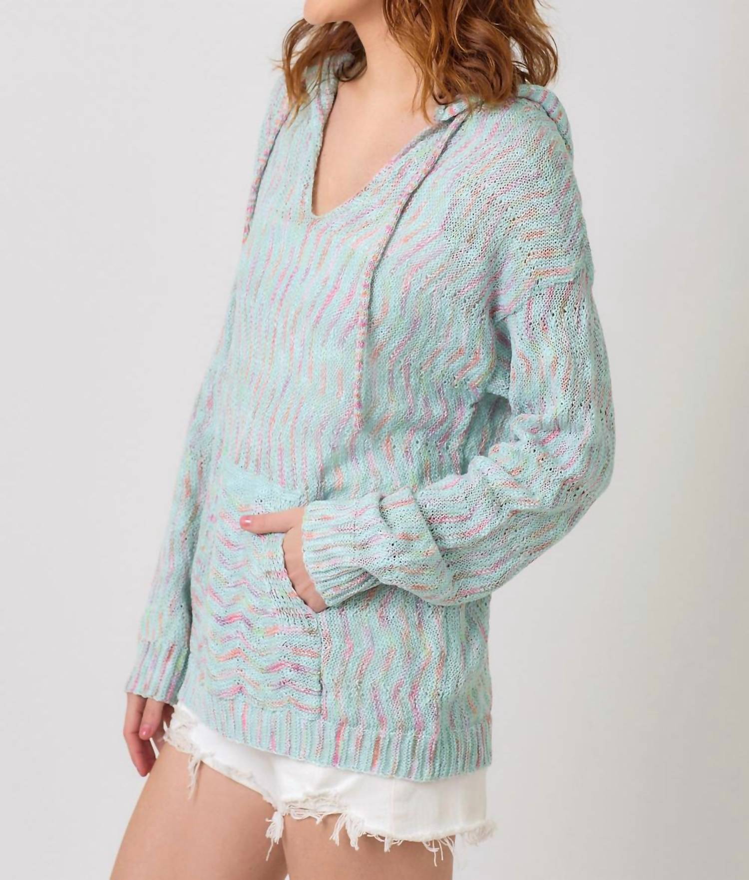 Mystree - Chevron Hoodie Sweater