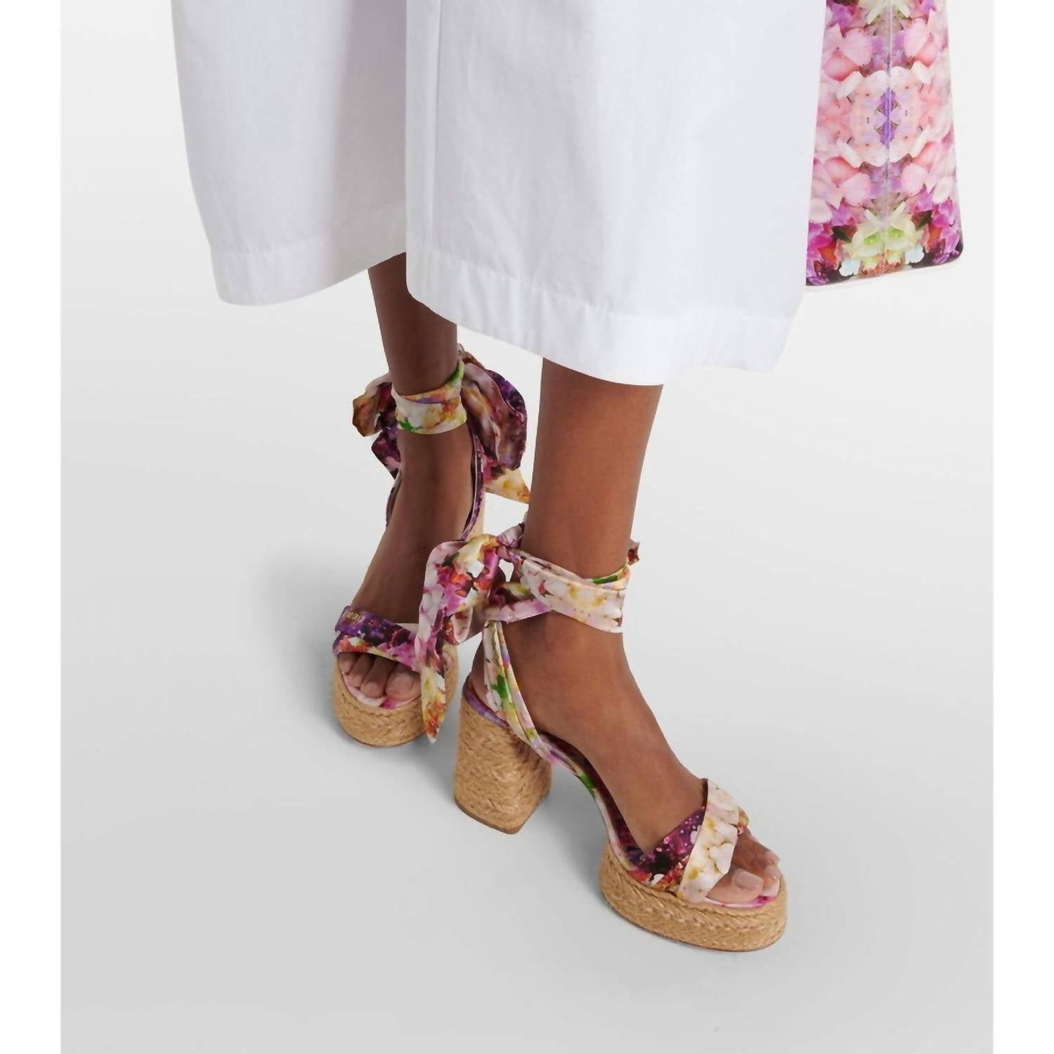 Christian Louboutin - Women's Mariza Du Desert Floral Satin Sandals