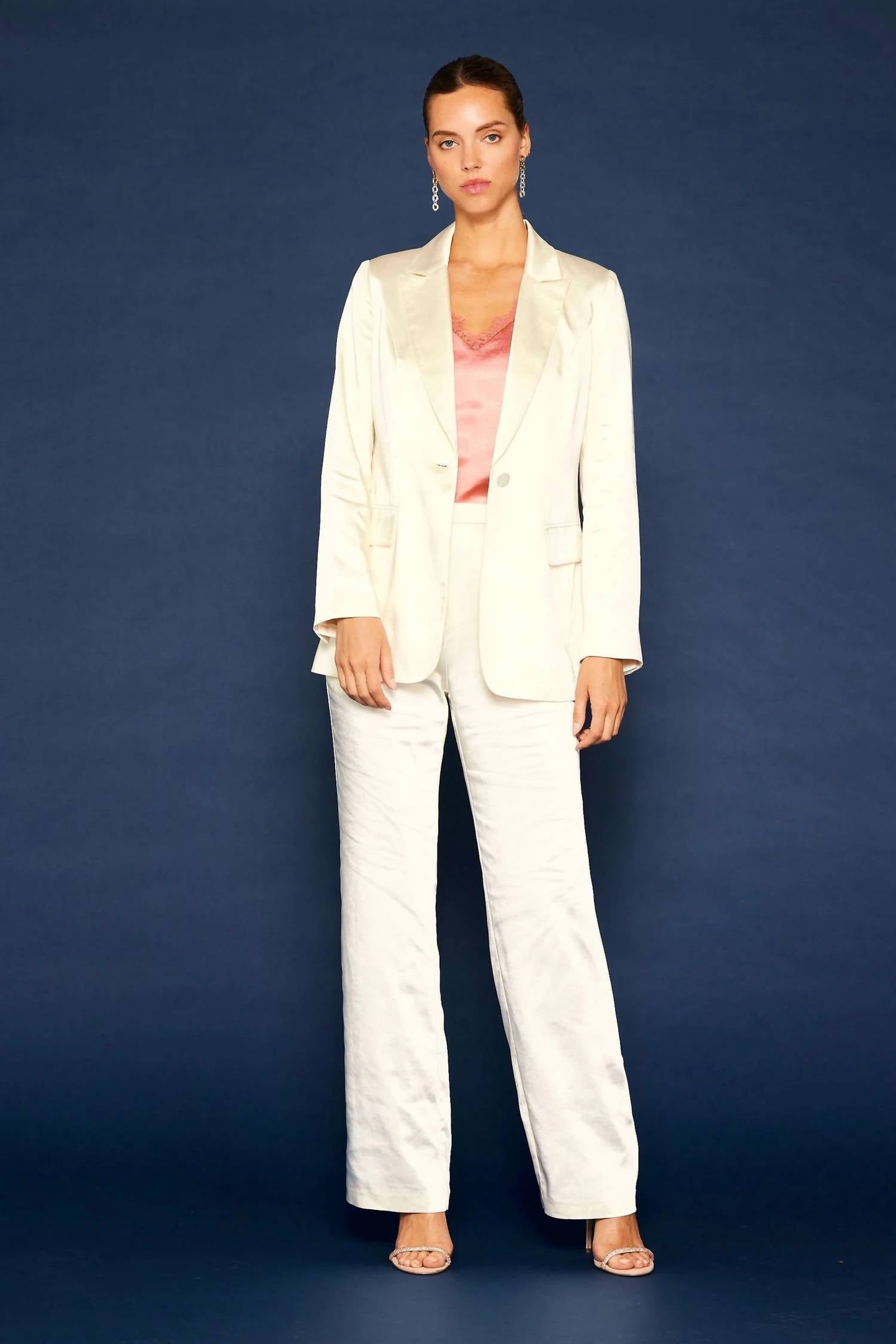 Skies Are Blue - Reese Satin Blazer