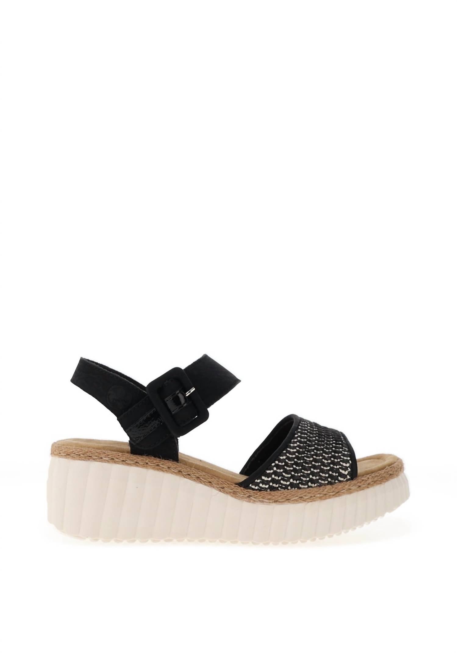 Rieker - Women's Woven Wedge Sandals