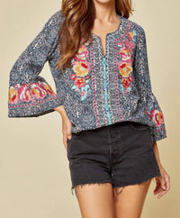 Andree By Unit - South Beach Embroidered Top