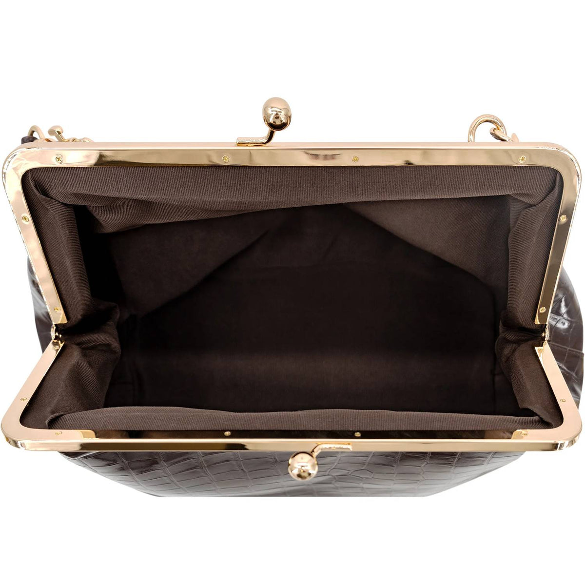 Like Dreams - Women's Miette Faux Croc Top Handle Clutch