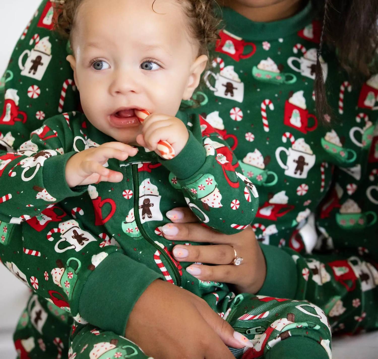Monica + Andy - Kids Peppermint Mocha Baby Pajamas
