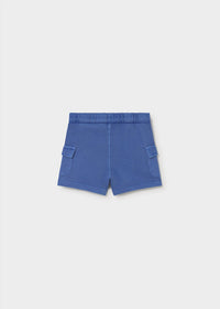 Mayoral Boys Cargo Sweat Bermuda Shorts in cobalt - kids' shorts - alternate view