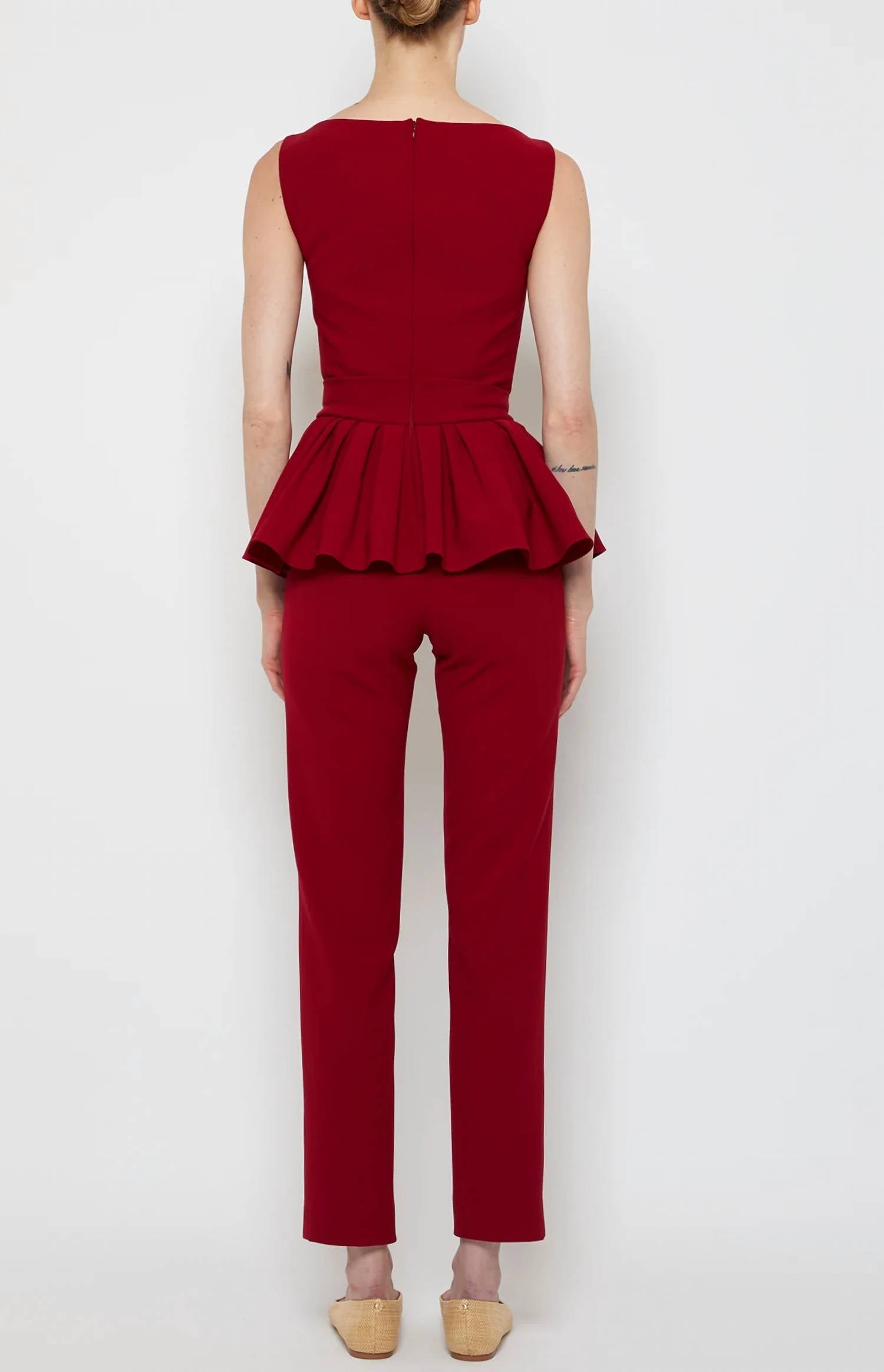 Prabal Gurung - Peplum Square Neck Top