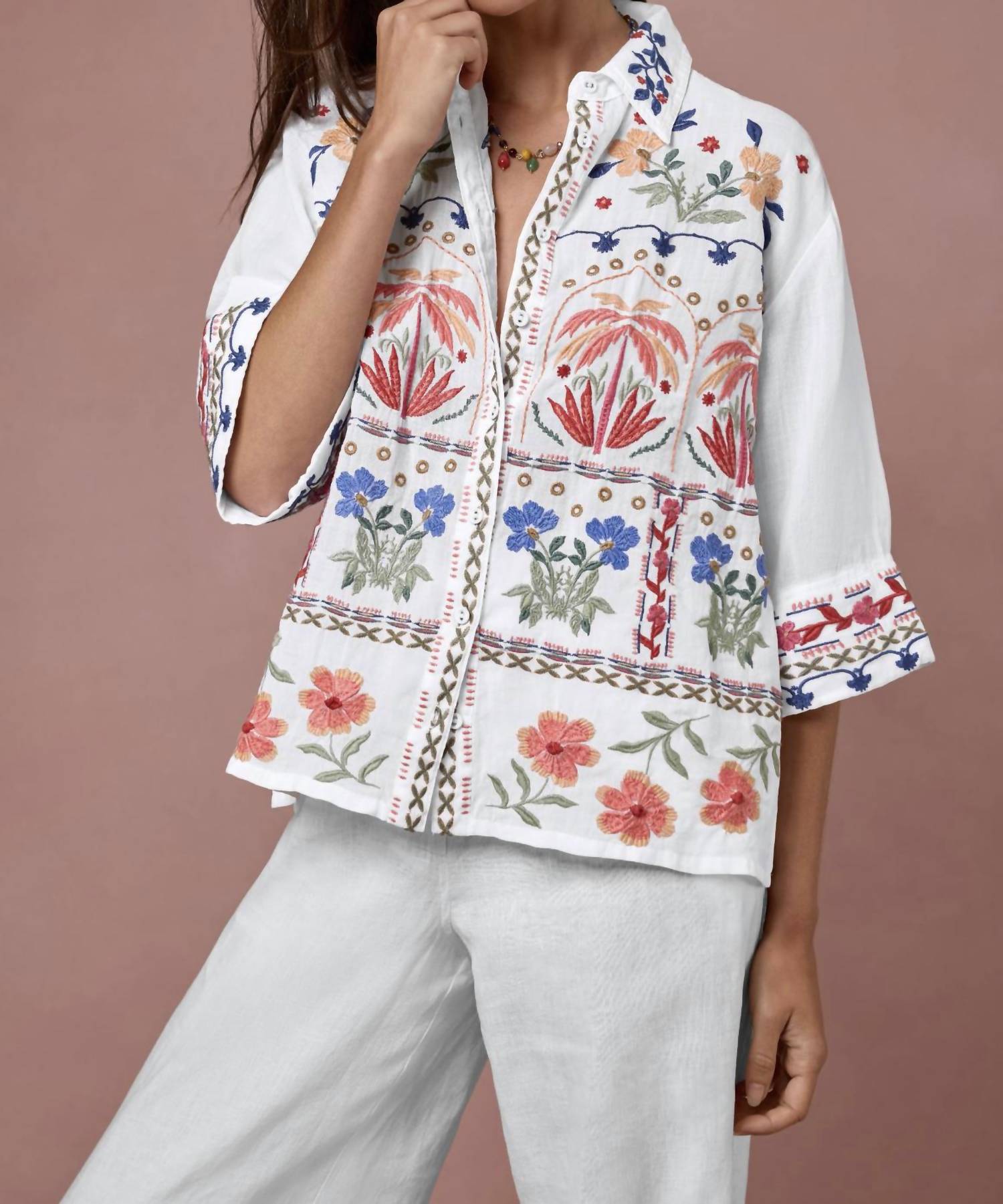 Johnny Was - Kimono Sleeve Shirt
