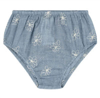 Mayoral - Girl's Two Piece Denim Dress With Embroidered Flowers
