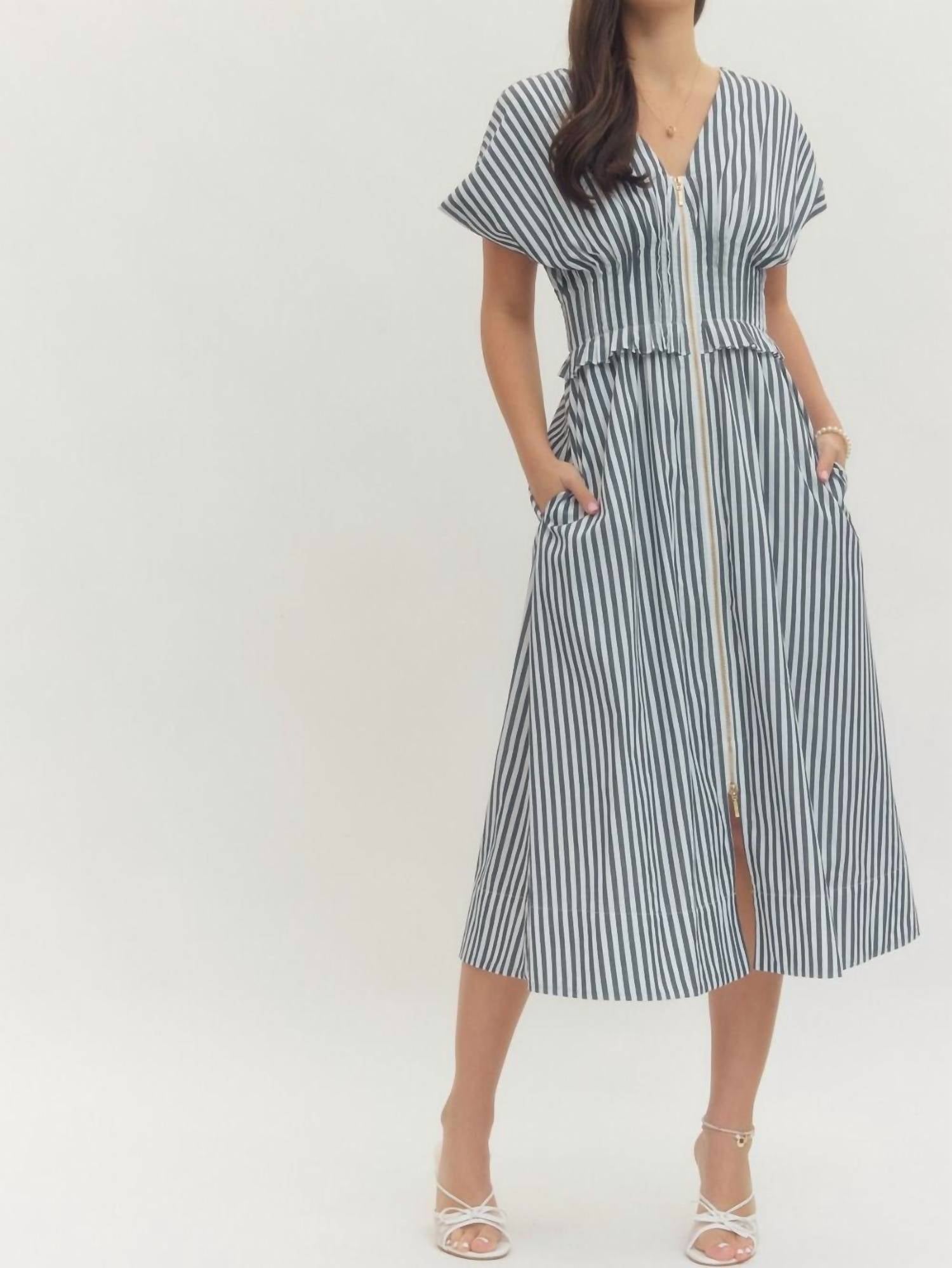 entro Love Link Dress in blue - women's dress