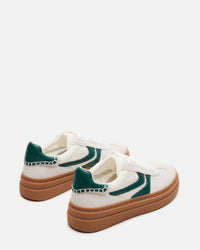 STEVE MADDEN Women's Dodge Sneaker Shoe in white green - women's sneaker - view 4