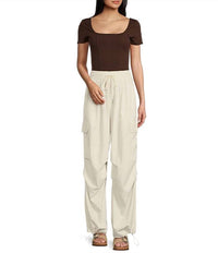 Sadie & Sage - Vita Elastic Waist Cargo Pants