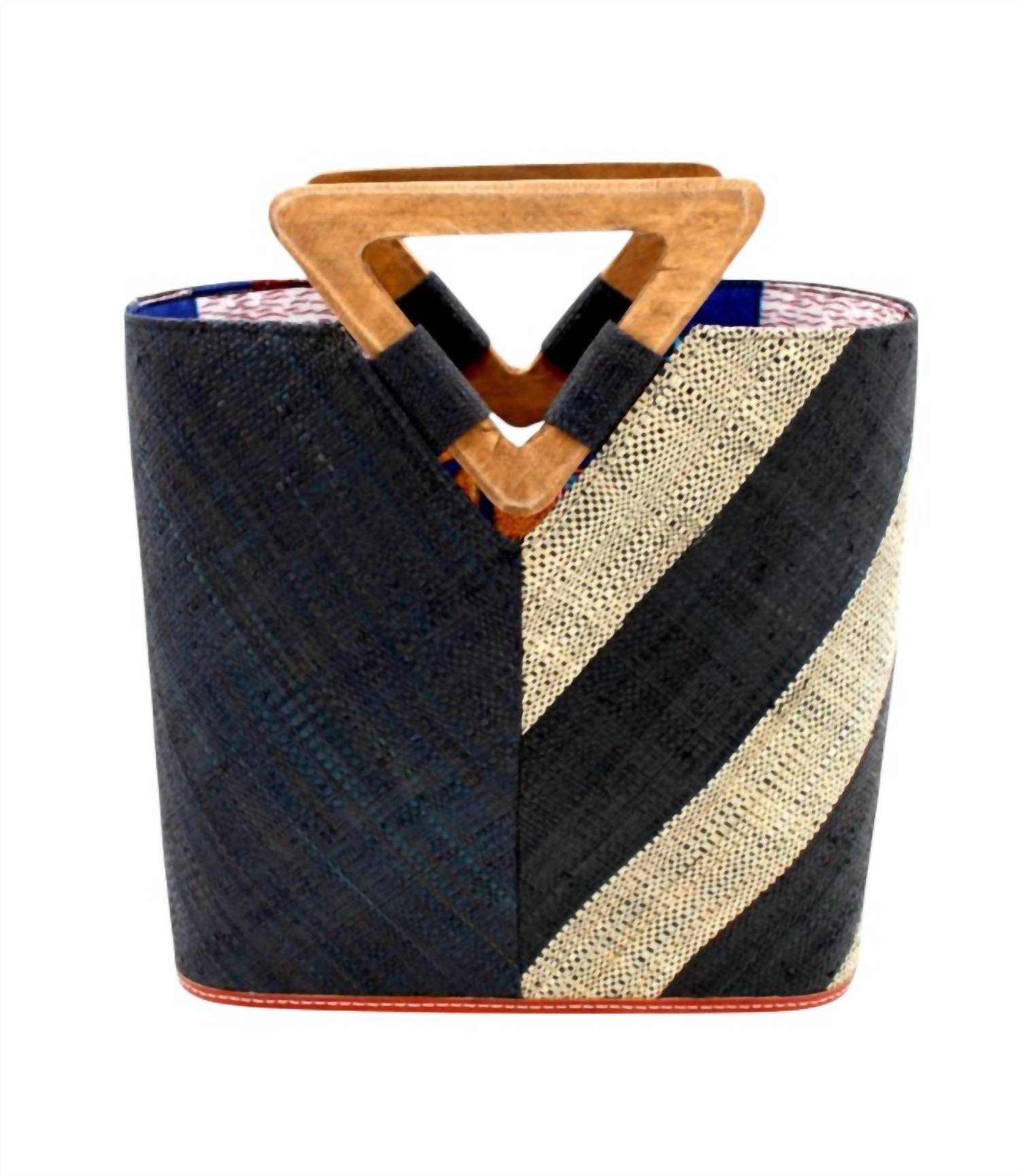 Shebobo - Women's Zuki Two Tone Straw Handbag