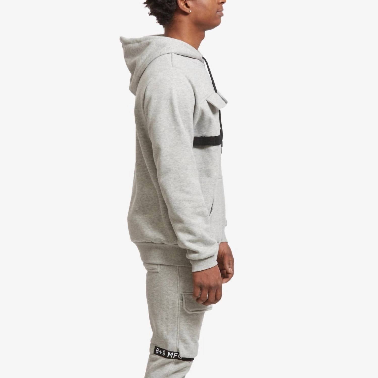 8&9Mfg - Strapped Up Fleece Hoodie