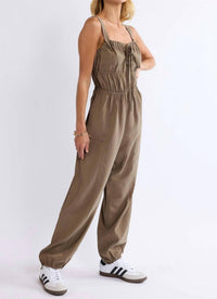 Sage The Label - She's Poetry Gathered Bodice Jumpsuit