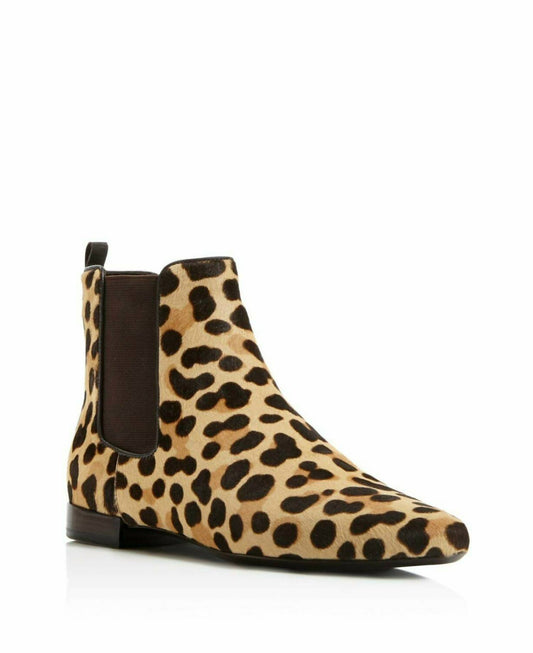 Tory Burch - Women's Orsay Leopard Print Calf-Hair Chelsea Ankle Bootie