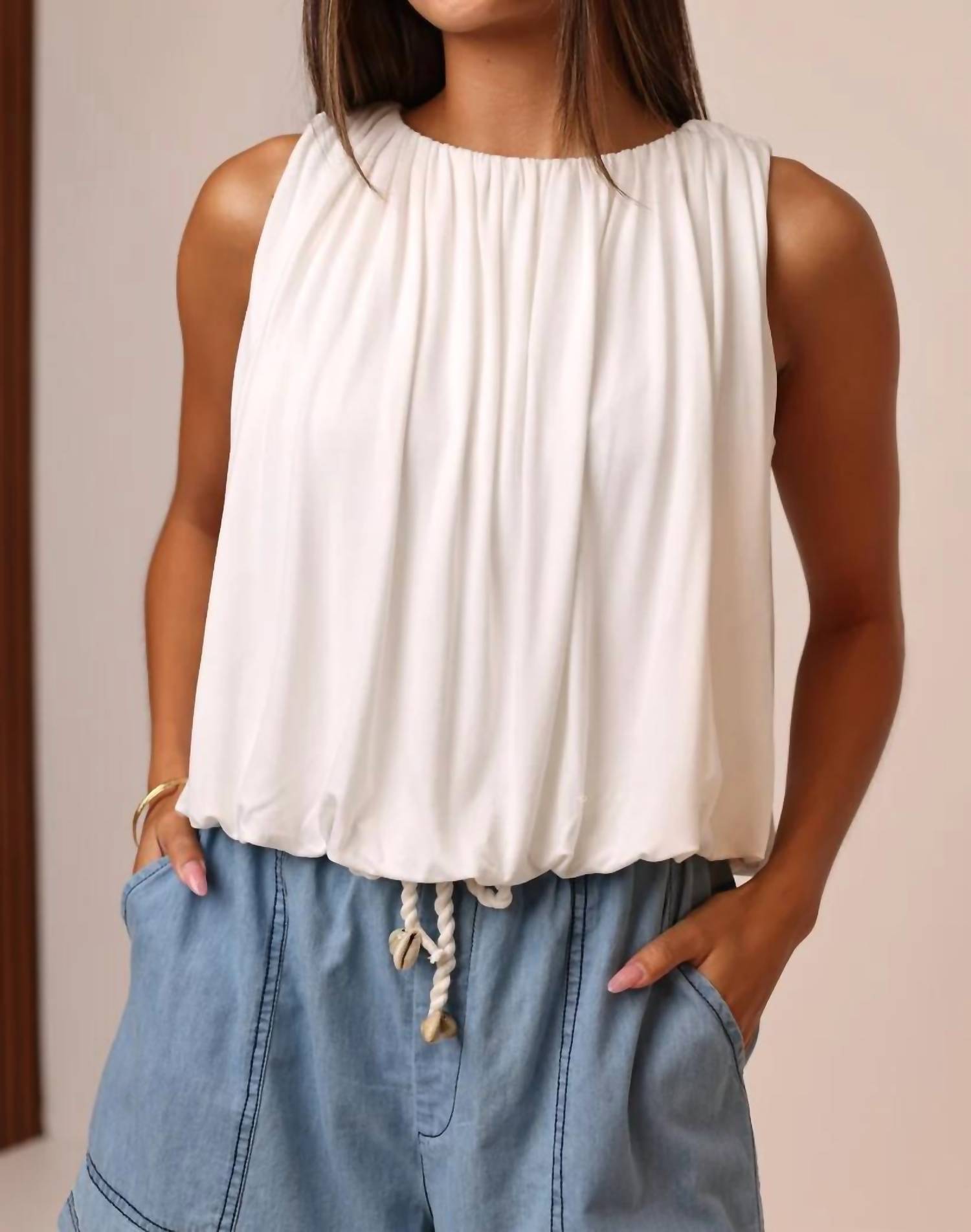 Shore - Maya Bubble Top