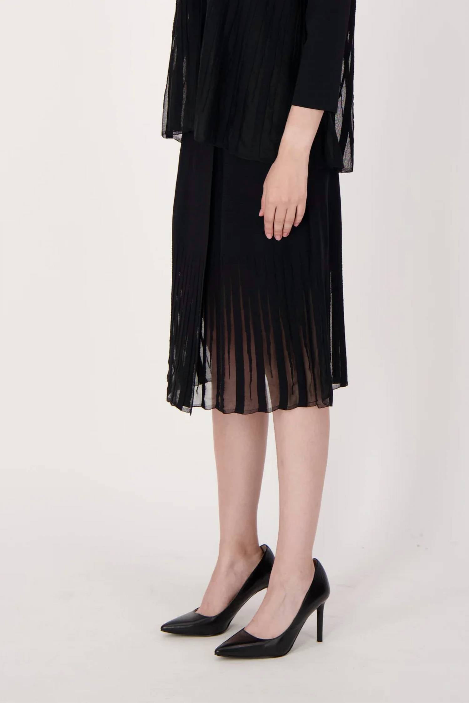 Spanner - Lattice Stiched Hem Layered Skirt