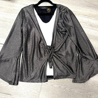 Accessorize Me - Lurex Bell Top Wrap Jacket