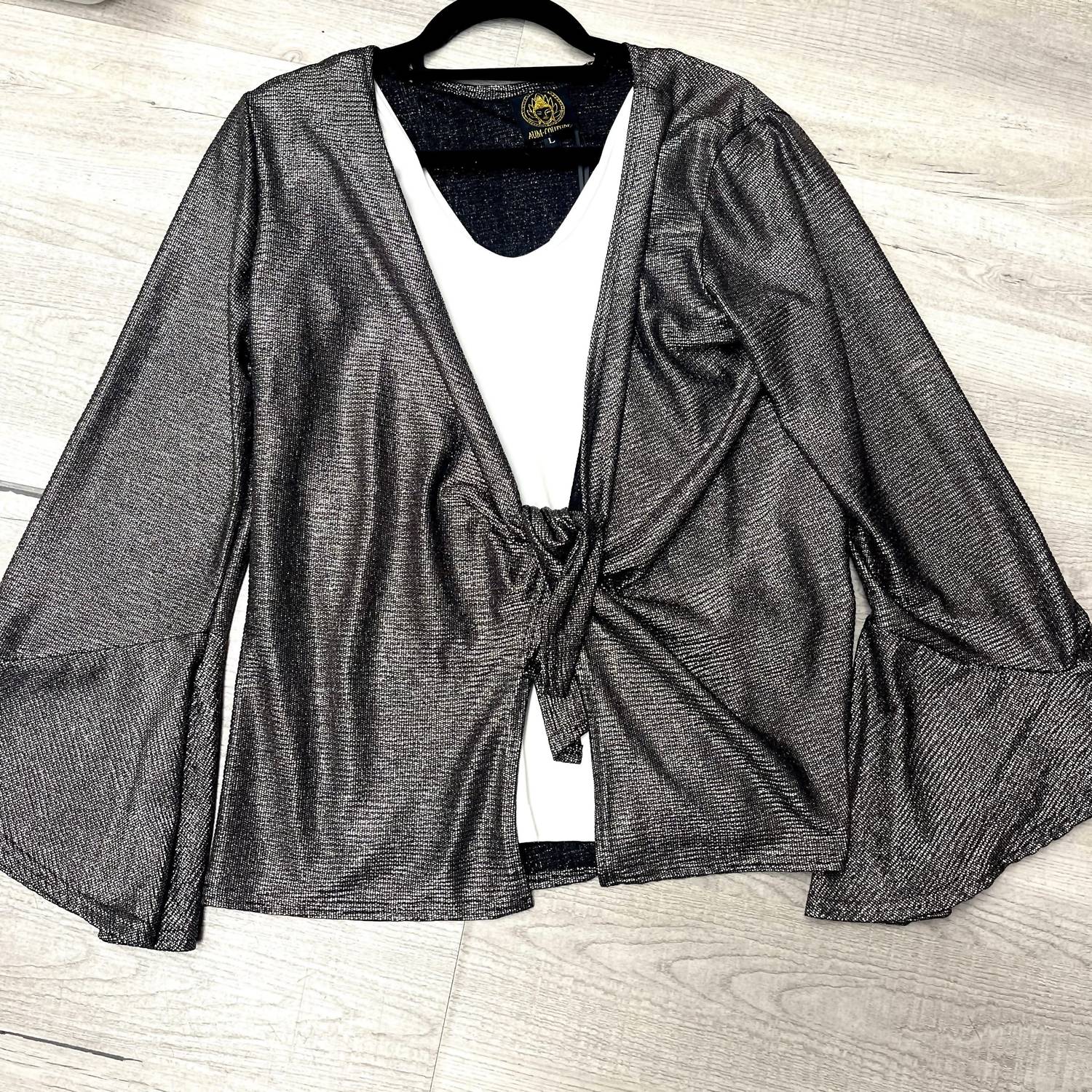 Accessorize Me - Lurex Bell Top Wrap Jacket