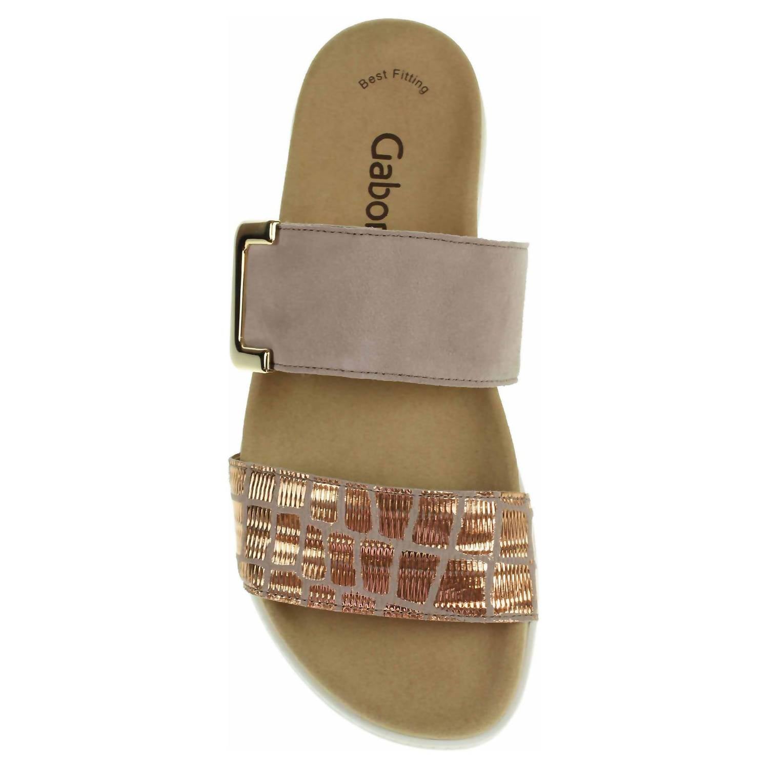 GABOR Women's Slide Sandal in antikrosa suede - women's sandal - view 5