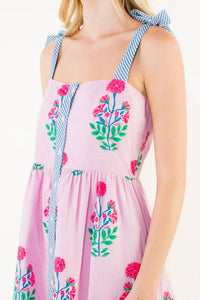 Thml - Women's Tie Floral Midi Dress