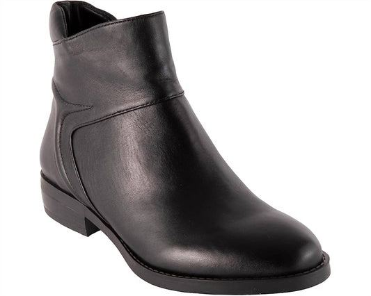 David Tate - Women's Ania Leather Stacked Heel Ankle Boots