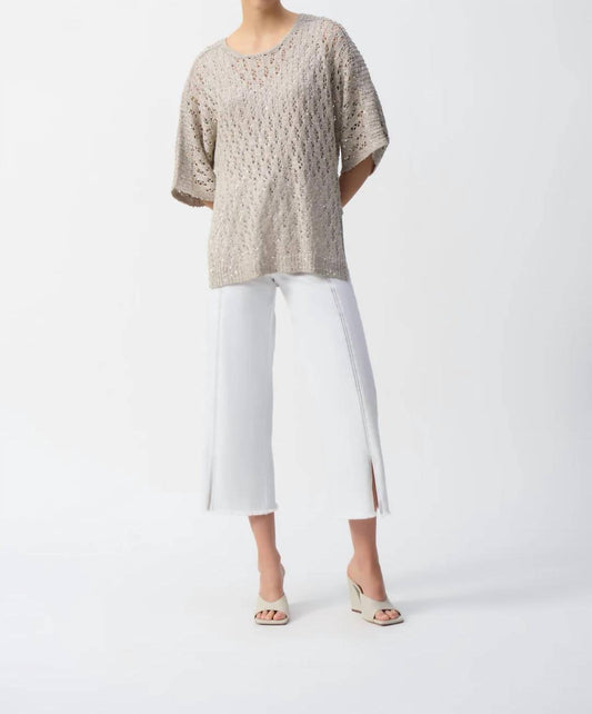 Joseph Ribkoff - Sequined Dolman Sleeves Top