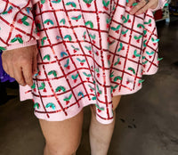 Queen Of Sparkles - Diagonal Stripe Holly Skirt