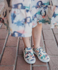 Shea Baby Girls' Wild Buffalo Sneaker in multi - kids' sneaker - detail view