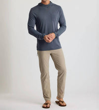 FREE FLY Bamboo Lightweight Hoodie in storm cloud - men's shirt