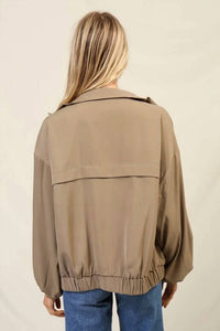 Lumiere - High Neck Zip Up Jacket