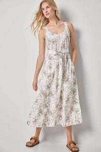 Lilla P - Poplin Midi Yoke Dress