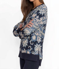 Johnny Was - HIGH LOW CREW NECK SWEATSHIRT