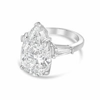 Diana M Jewels - Women's Pear Lab-Grown Diamond Ring (10.00 Ct) - Bold