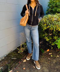 Zaket & Plover - Two Toned Zip Sweater