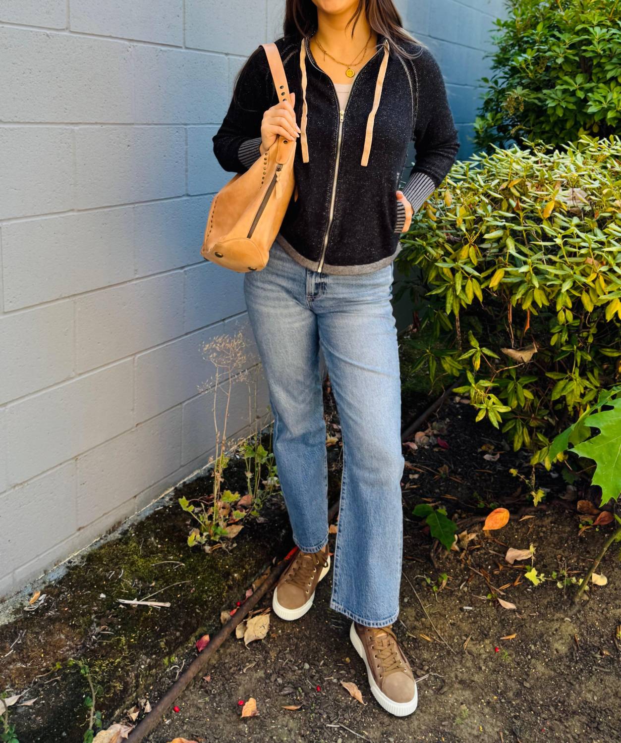 Zaket & Plover - Two Toned Zip Sweater