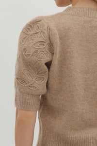 Entro - Applique Sleeve Detail Top