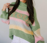 Scandal Italy - Amaranth High Neck Sweater