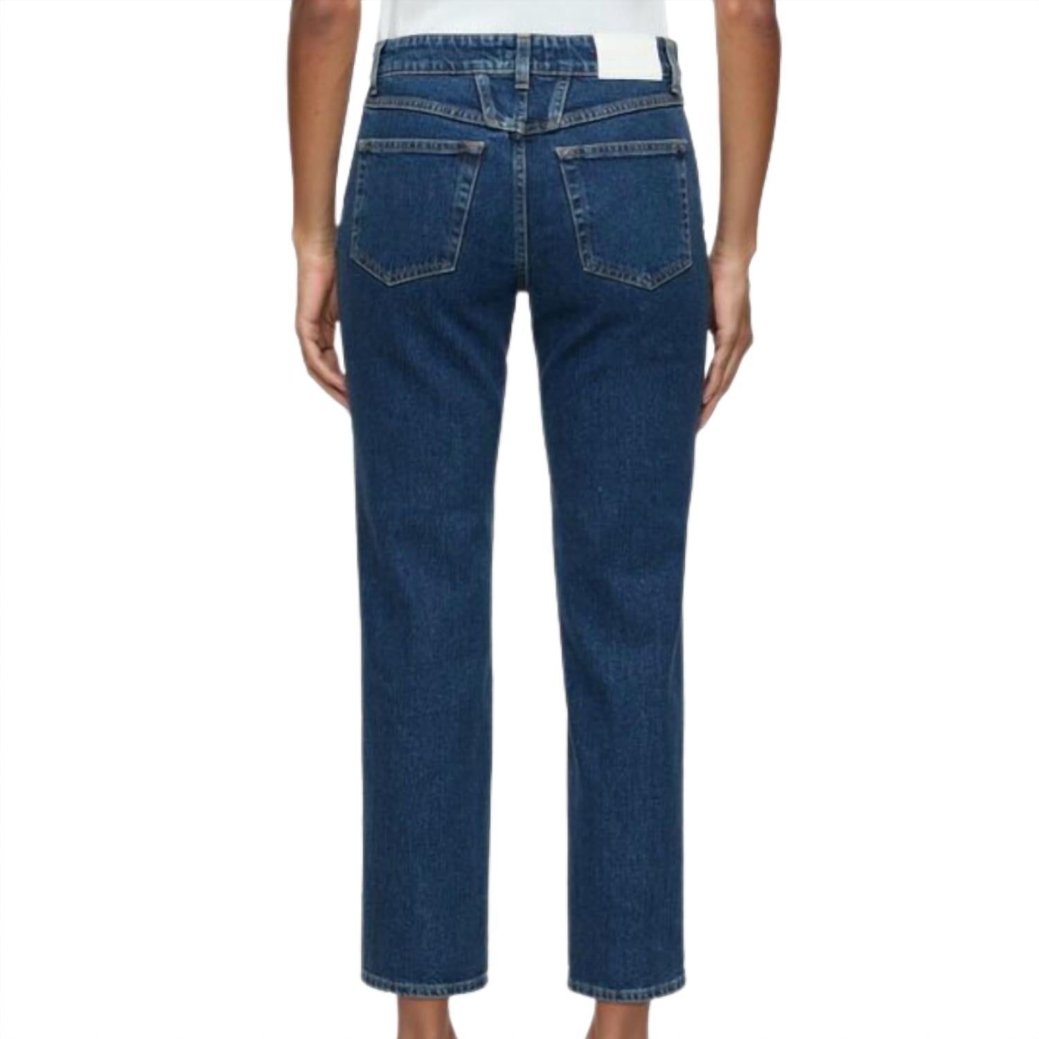 CLOSED Women's Milo Straight Jean in dark blue - women's jeans - detail view