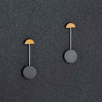 Rowena Sheen - Women's Wood Miro Drop Earrings
