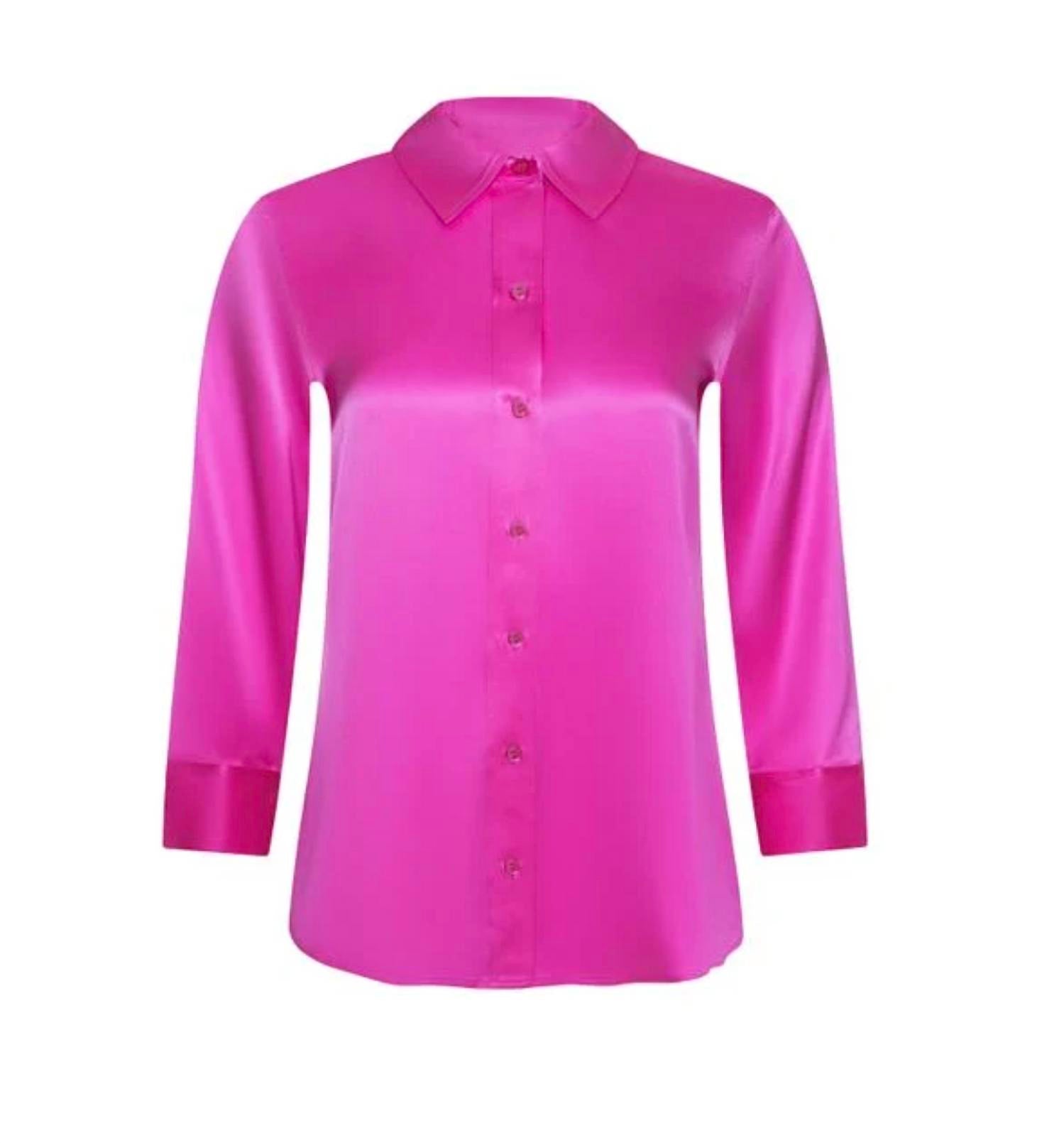 L'Agence - Dani 3/4 Sleeve Silk Blouse