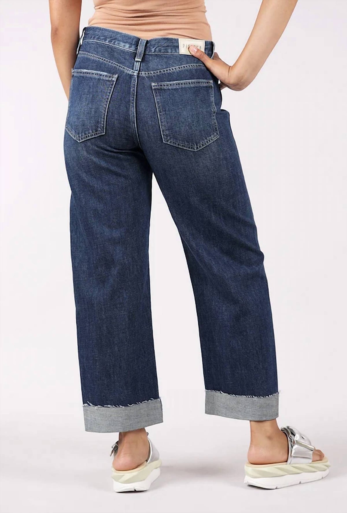 Pistola - Kacey Mid Rise Cuffed Boyfriend Jeans