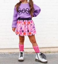 SWEET wink Boo Yarn Knit Sweater in purple - kids' dress