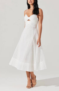 Astr - Celina Checkered Midi Dress