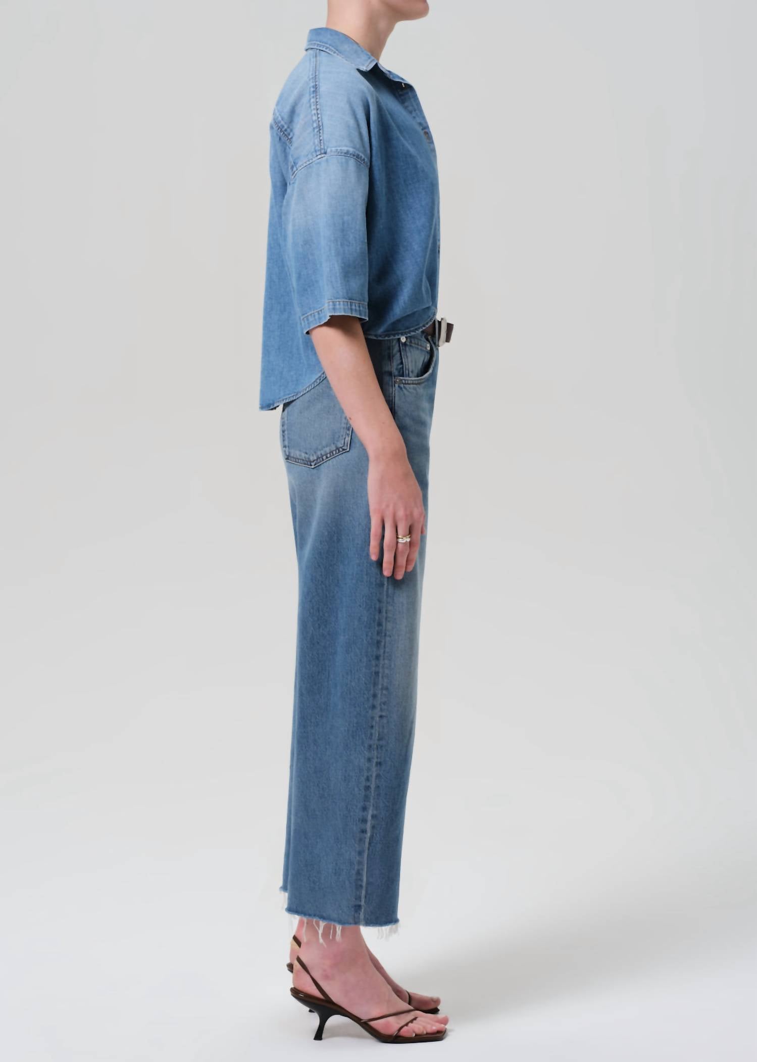 Citizens Of Humanity - Women's Ayla Raw Hem Crop Jeans